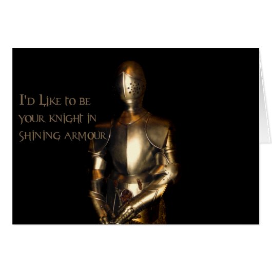 Knight in Shining Armor Cards (Front Horizontal)