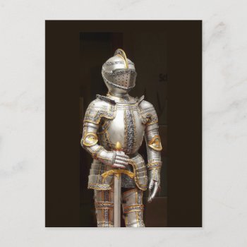 Knight In Shining Armor Postcard by SayWhatYouLike at Zazzle