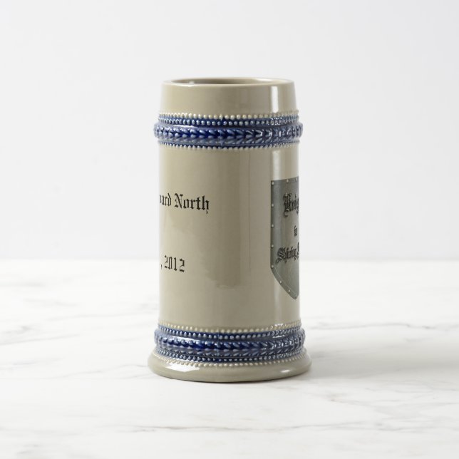 Knight in Shining Armor Shield Beer Stein (Center)