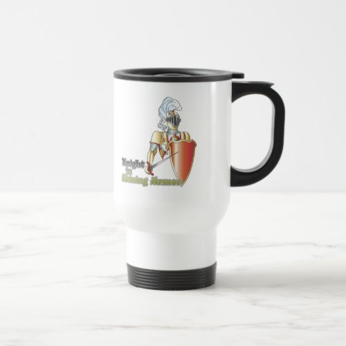 knight in shining armor travel mug