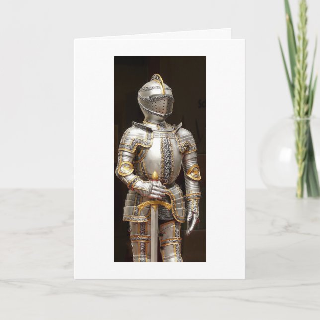 Knight in Shining Armor Valentine or Love Card (Front)