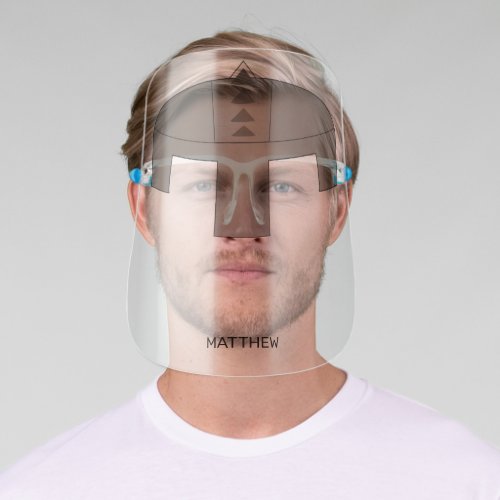 Knight in Shining Armour Customized Name Face Shield