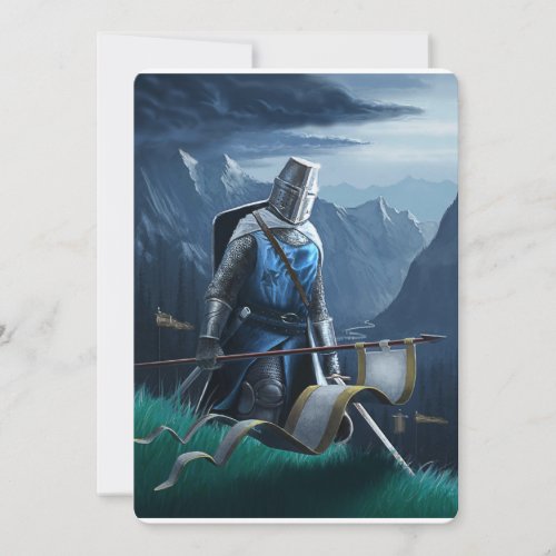 Knight invitationpostcard invitation