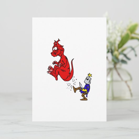Knight Kicking Dragon (Standing Front)