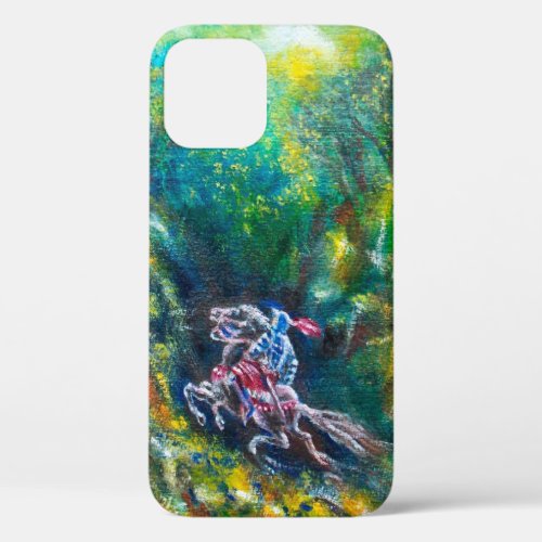 KNIGHT LANCELOT HORSE RIDING IN GREEN FOREST iPhone 12 CASE