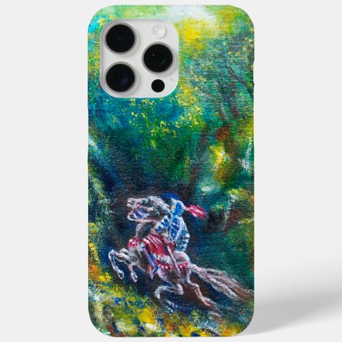 KNIGHT LANCELOT HORSE RIDING IN GREEN FOREST iPhone 15 PRO MAX CASE