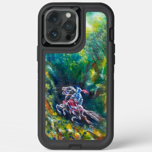 KNIGHT LANCELOT HORSE RIDING IN GREEN FOREST iPhone 13 PRO MAX CASE