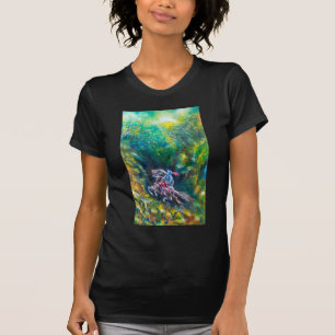 KNIGHT LANCELOT ,HORSE RIDING IN GREEN FOREST T-Shirt