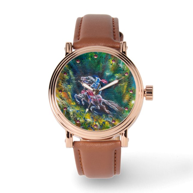 KNIGHT LANCELOT ,HORSE RIDING IN GREEN FOREST WATCH (Front)