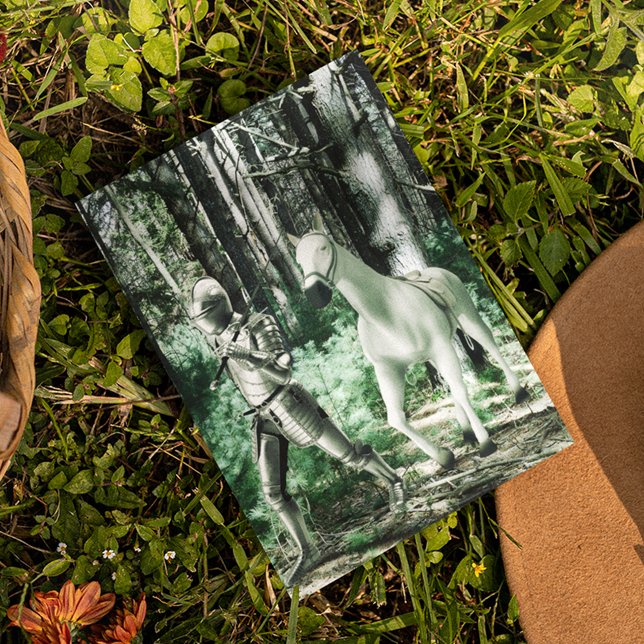 Knight Leads His Horse Postcard (Creator Uploaded)