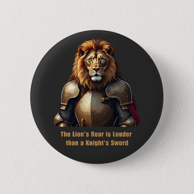Knight lion button (Front)