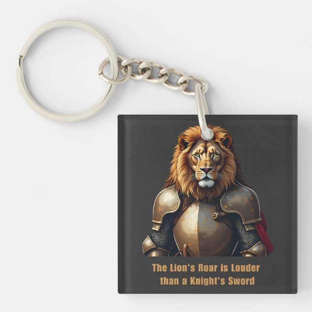 Knight lion keychain (Front)