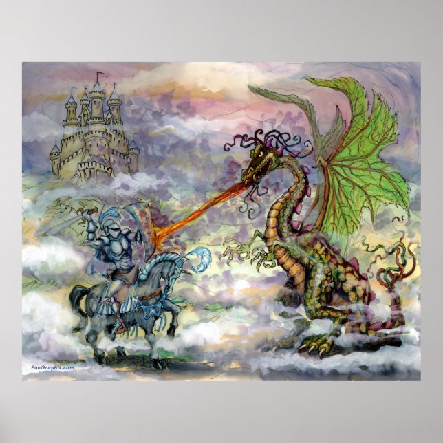 Knight n Dragon Poster (Front)