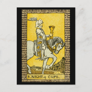 Knight of Cups Tarot Postcard