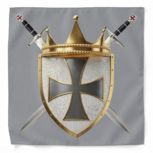 Knight of RayEl Crest Grey Bandana