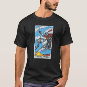 Knight Of Swords Tarot Card Occult Beliefs Divinat T-Shirt
