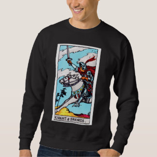 Knight of Swords Vintage Tarot Card - Rider Waite Sweatshirt