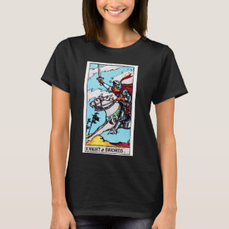 Knight of Swords Vintage Tarot Card - Rider Waite T-Shirt