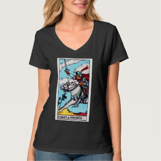 Knight of Swords Vintage Tarot Card - Rider Waite T-Shirt