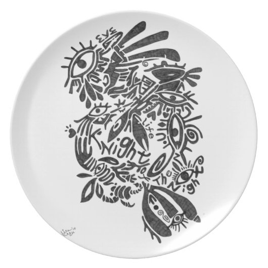 knight of the night melamine plate (Front)