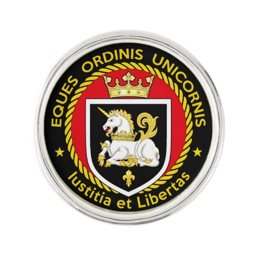 Knight of the Order of the Unicorn Lapel Pin