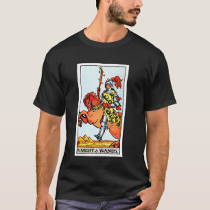 Knight of Wands Vintage Tarot Card - Rider Waite D T-Shirt