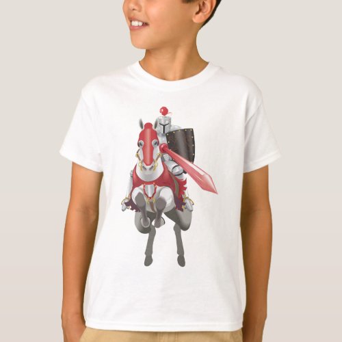 Knight On Horse T_Shirt