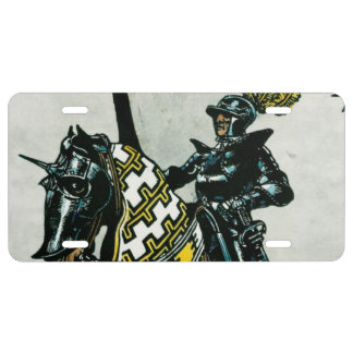 Knight On Horseback custom license plate