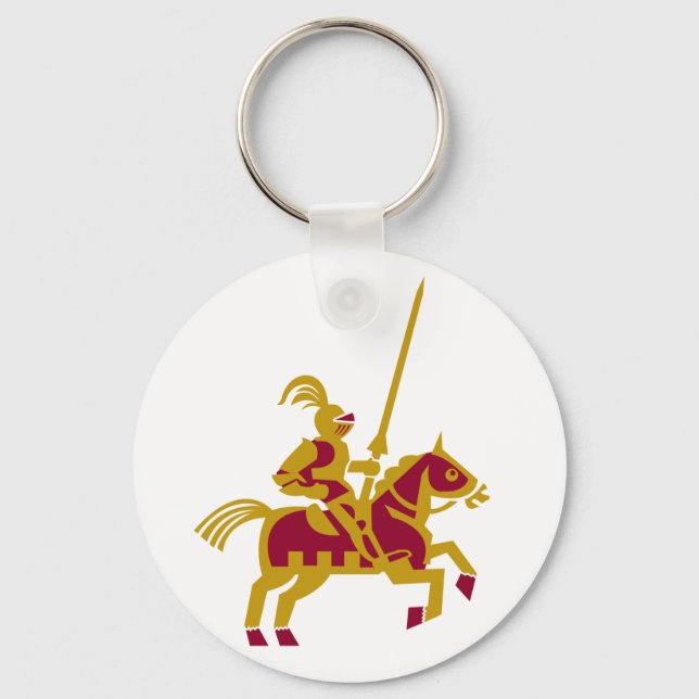 Knight On Horseback Keychain (Front)