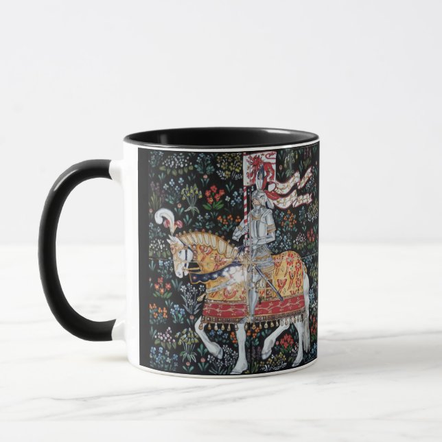 Knight on Horseback Mug Tile Montecute Tapestry (Left)
