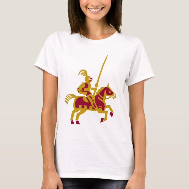 Knight On Horseback T-Shirt (Front)