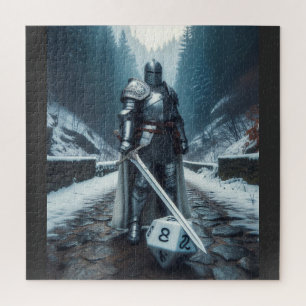 knight or paladin in full plate armor jigsaw puzzle
