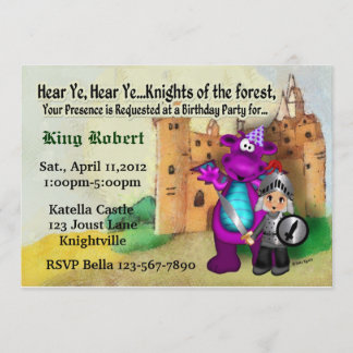Knight Party Invitation