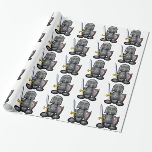 Knight (plain) wrapping paper