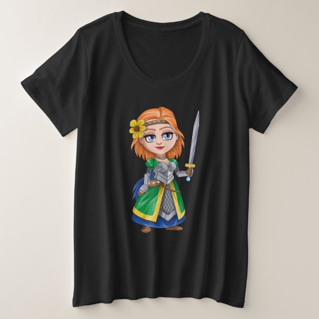 Knight Plus Size T-Shirt (Design Front)