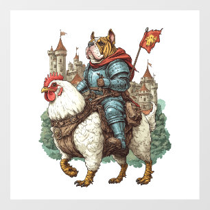 Knight Pup � Medieval Hero Dog Wall Decal