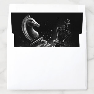 Knight’s Victory – Dramatic Chess Artwork  Envelope Liner