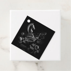 Knight’s Victory – Dramatic Chess Artwork Favor Tags