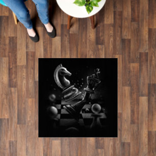 Knight’s Victory – Dramatic Chess Artwork Floor Decals