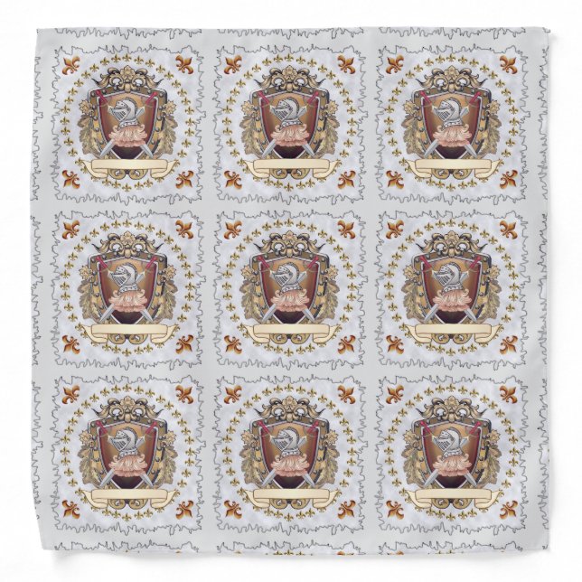 Knight Shield Surname Bandana (Front)