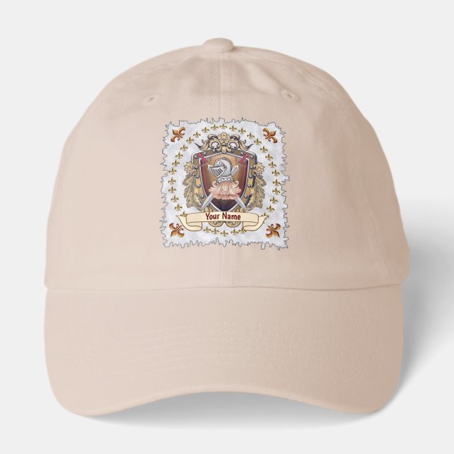 Knight Shield Surname Hat (Front)
