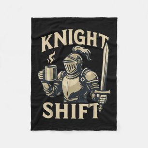 Knight Shift Renaissance Festival Medieval Coffee Fleece Blanket