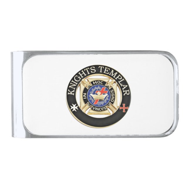 Knight Silver Finish Money Clip (Front)