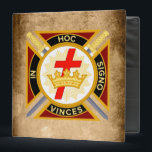 Knight Templar  3 Ring Binder<br><div class="desc">Knight Templar 3 ring binder</div>