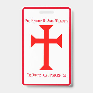  Knight Templar Badge