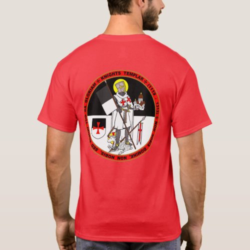 Knight Templar Black  White Seal Shirt