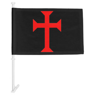 Knight Templar Car Flag