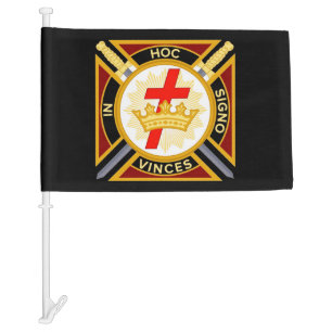 Knight Templar  Car Flag