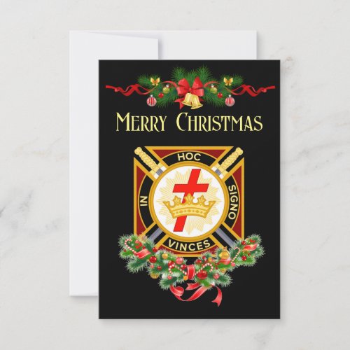 Knight Templar Christmas card