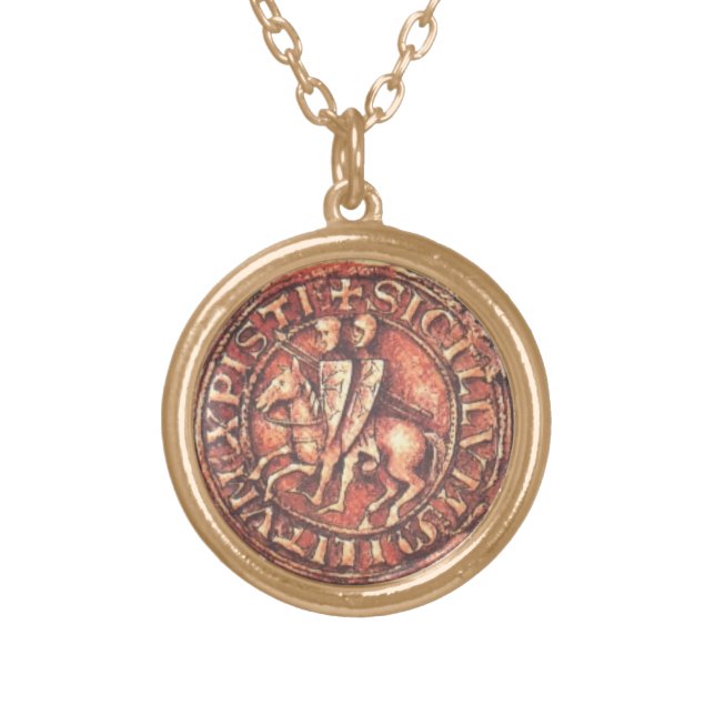 KNIGHT TEMPLAR COIN PENDANT NECKLACE (Front)